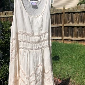Free People Voile and Lace Trapeze Slip Dress